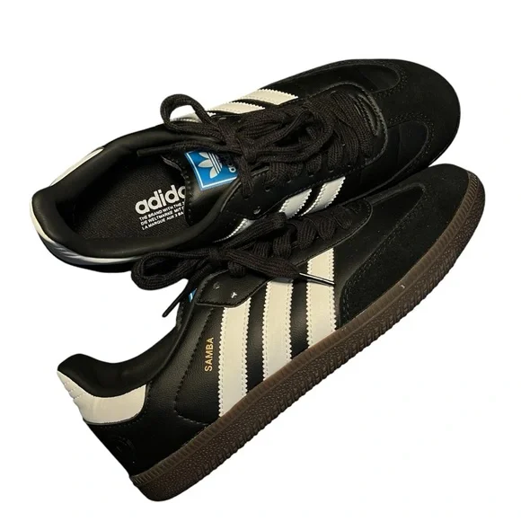 Adidas Samba Black and White Sneakers - Picture 3 of 8